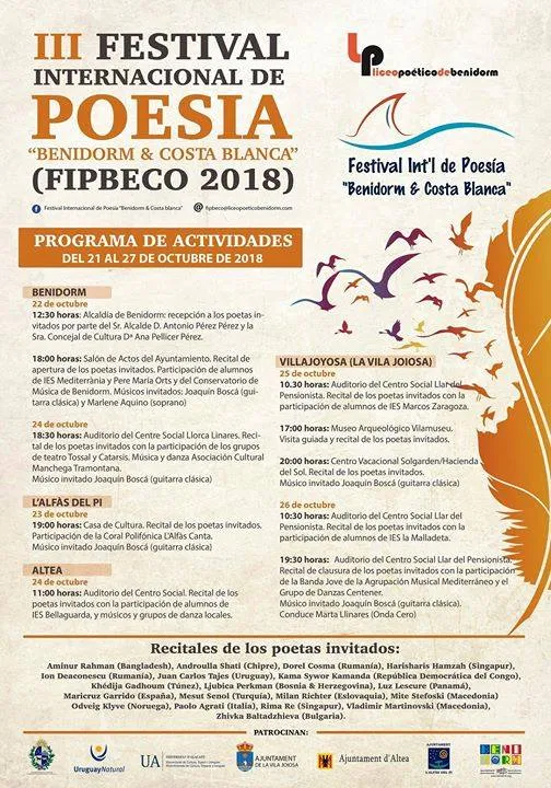 III Festival Internacional de Poesia de Altea