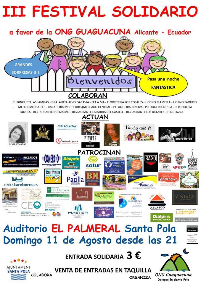 III Festival Solidario ONG Guaguacuna Alicante-Ecuador