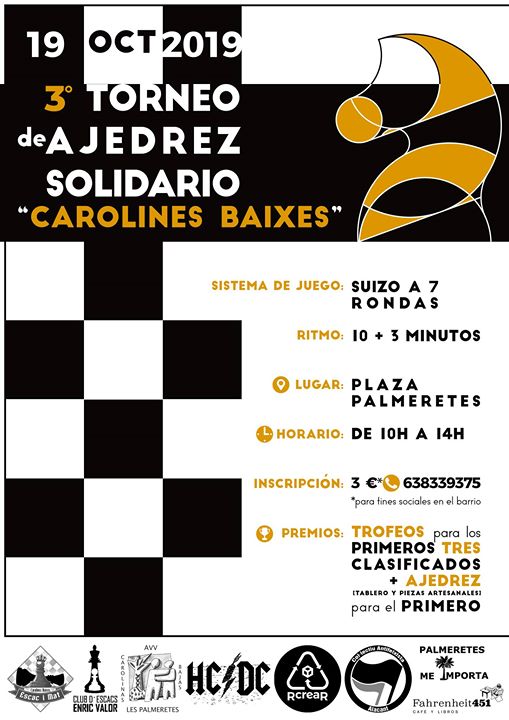 III Torneo de Ajedrez Solidario "Carolines Baixes"