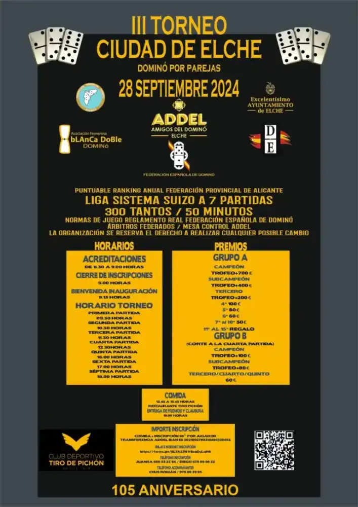 III torneo de dominó por parejas