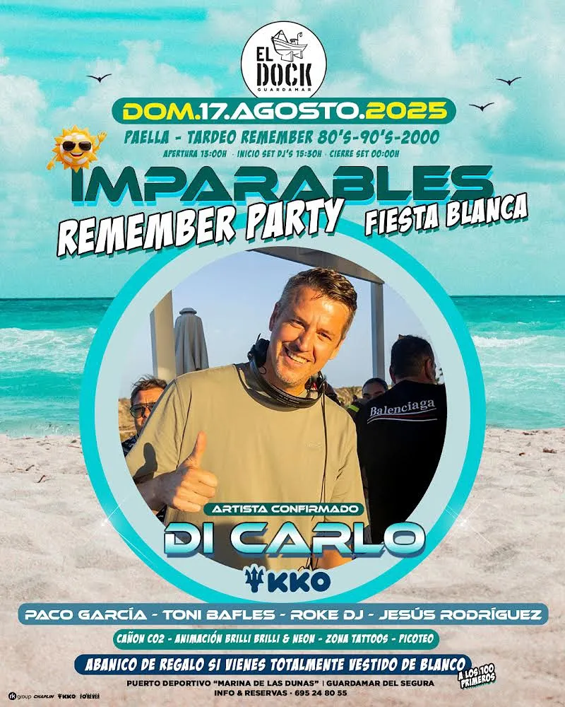 Imparables remember party fiesta blanca