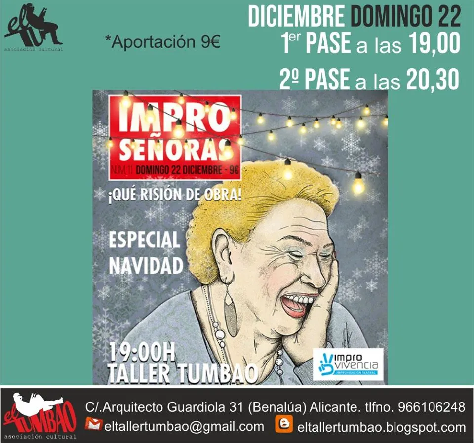 Impro señoras especial Navidad en Alicante