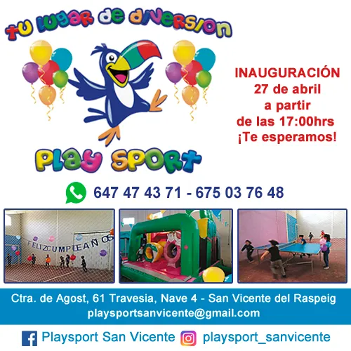 Inauguración de Play Sport San Vicente del Raspeig