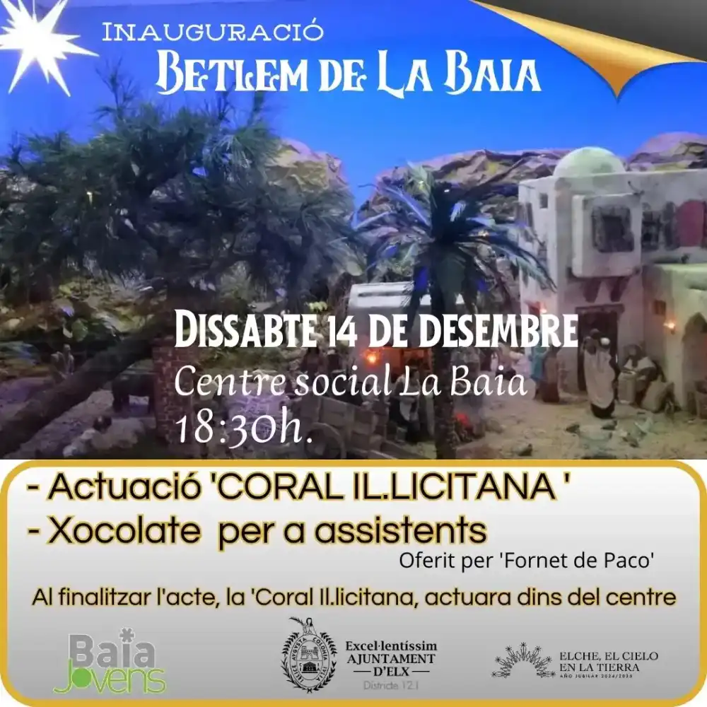 Inauguración del Belén de la Baia 2024