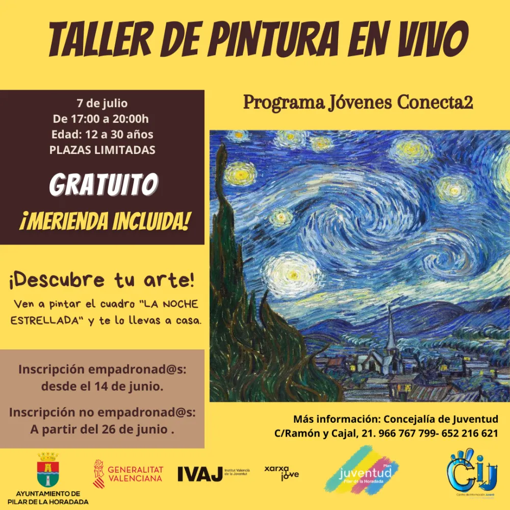 Inscripciones: Taller de Pintura en Vivo