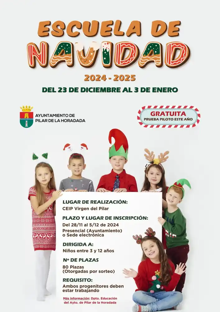 Inscripciones Escuela de Navidad 2024-2025