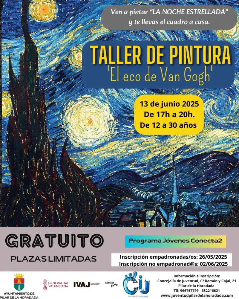 Inscripción Taller de Pintura "Ecos de Van Gogh"