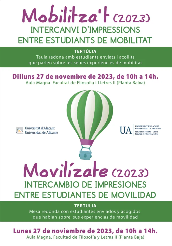 Intercambio de impresiones entre estudiantes de movilidad