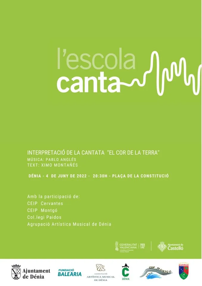 Interpretació de la Cantata "El Cor de la Terra" - L'Escola Canta