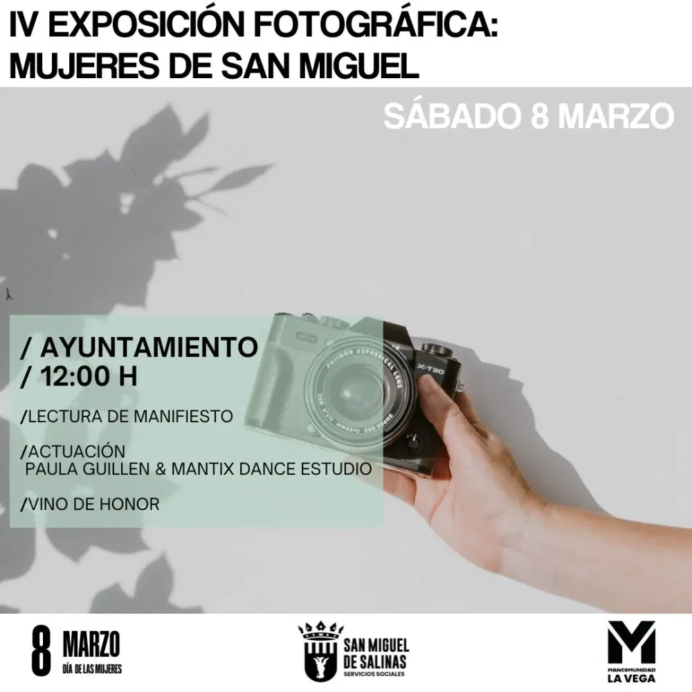 IV Exposición Fotográfica: Mujeres de San Miguel