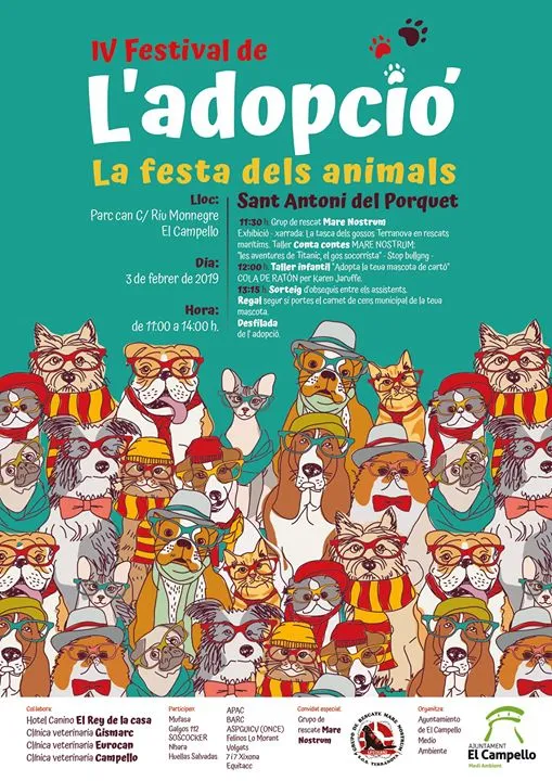 IV Festival de l'adopción - La Fiesta de los Animales en Campello