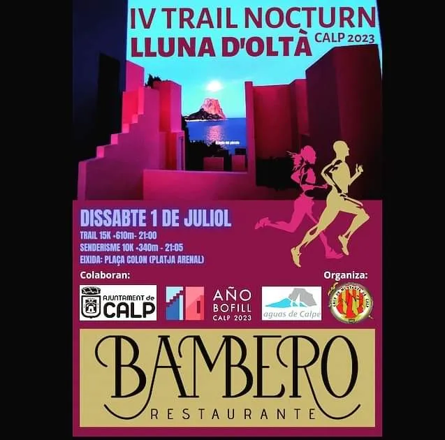 IV Trail nocturno Lluna d'Oltà Calpe 2023