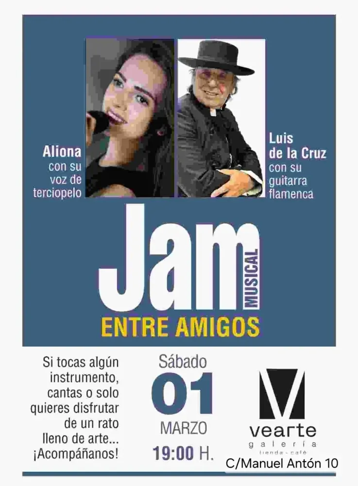 Jam musical entre amigos con Aliona y Luis de la Cruz