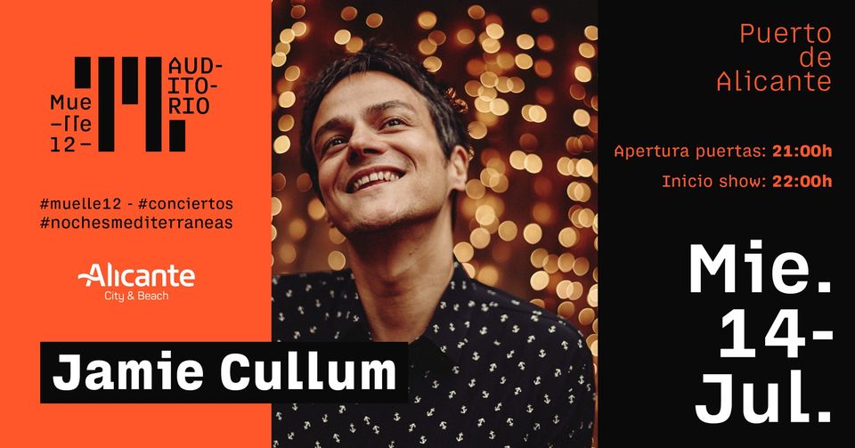 Jamie Cullum en concierto en Muelle12 (Puerto de Alicante)