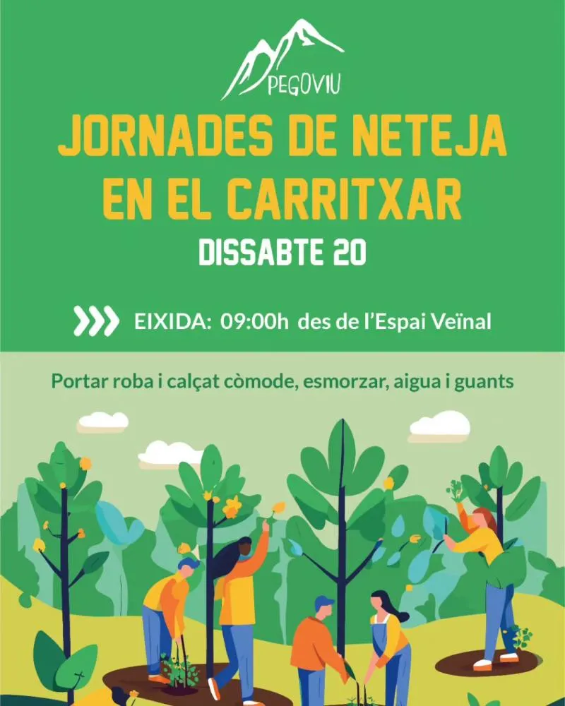 Jornada de limpieza en el Carritxar