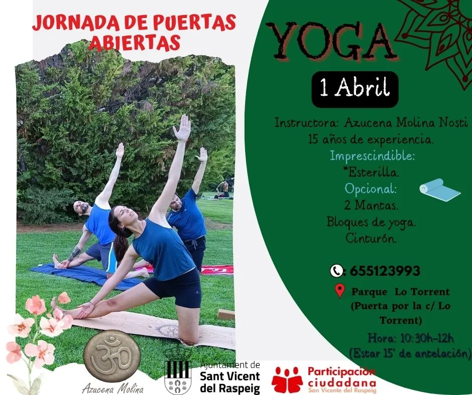 Jornada de Puertas Abiertas, Yoga