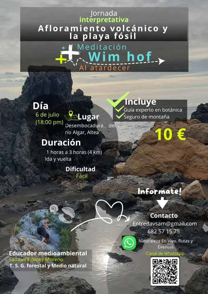 Jornada Interpretativa Afloramiento volcánico y la playa fósil + Mediación Win