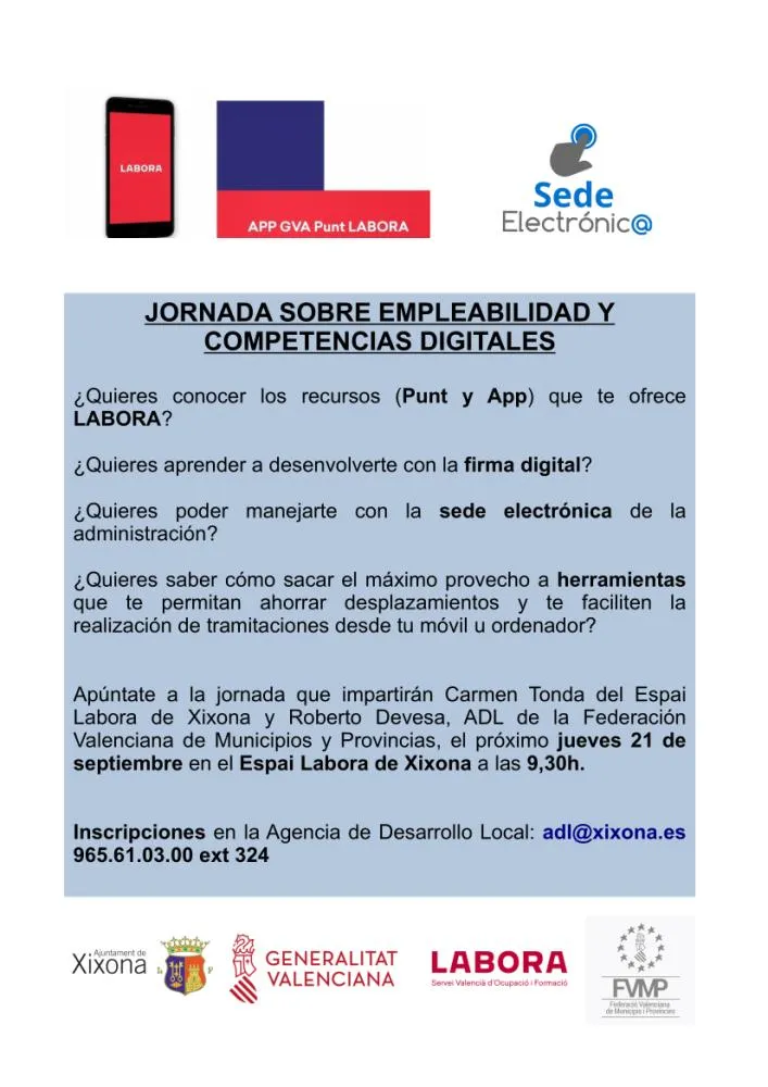 Jornada sobre empleabilidad y competencias digitales