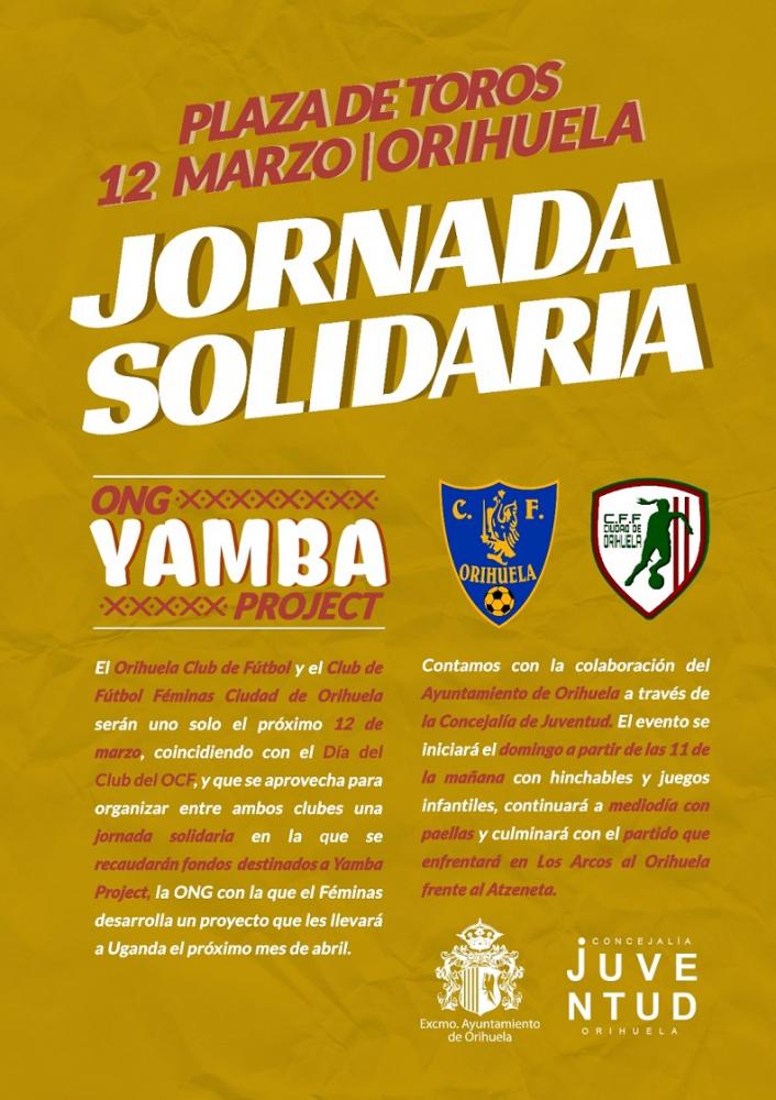 Jornada solidaria organizada por el Orihuela C.F. y el Féminas Ciudad de Orihuela