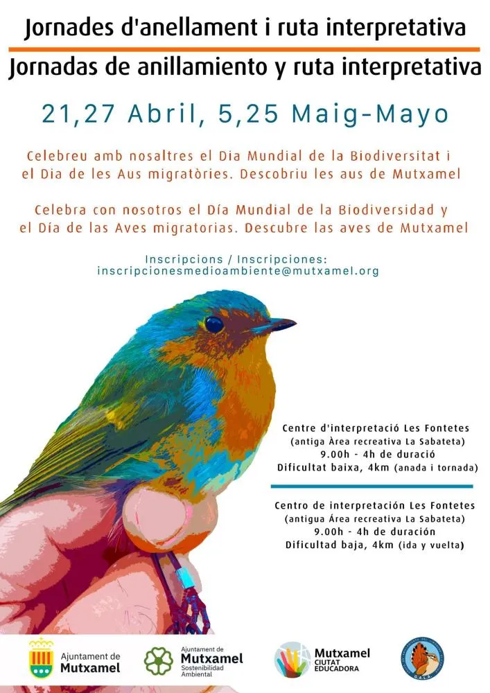 Jornadas de anillamiento y ruta interpretativa
