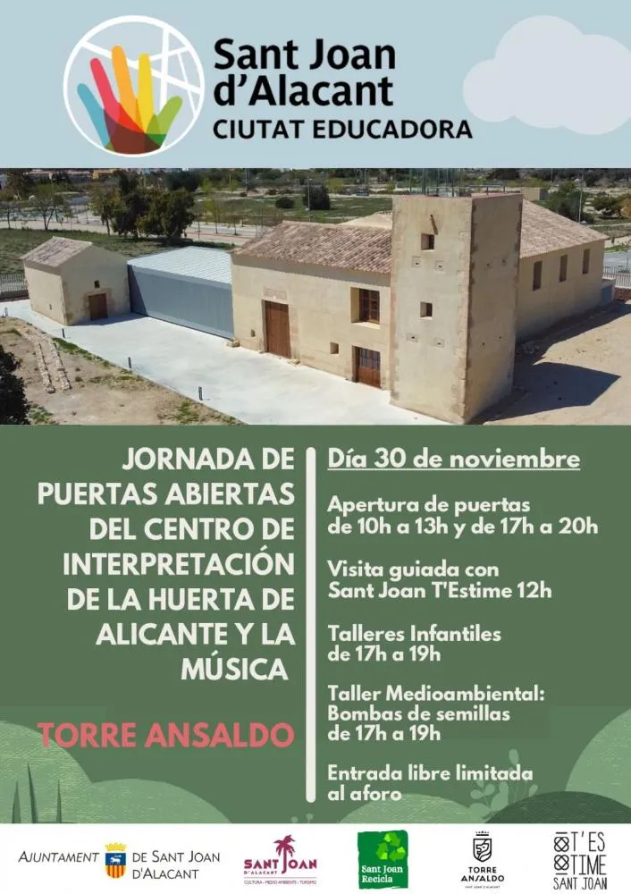 Jornadas de puertas abiertas en el Centro de Interpretación de la Huerta y la Música