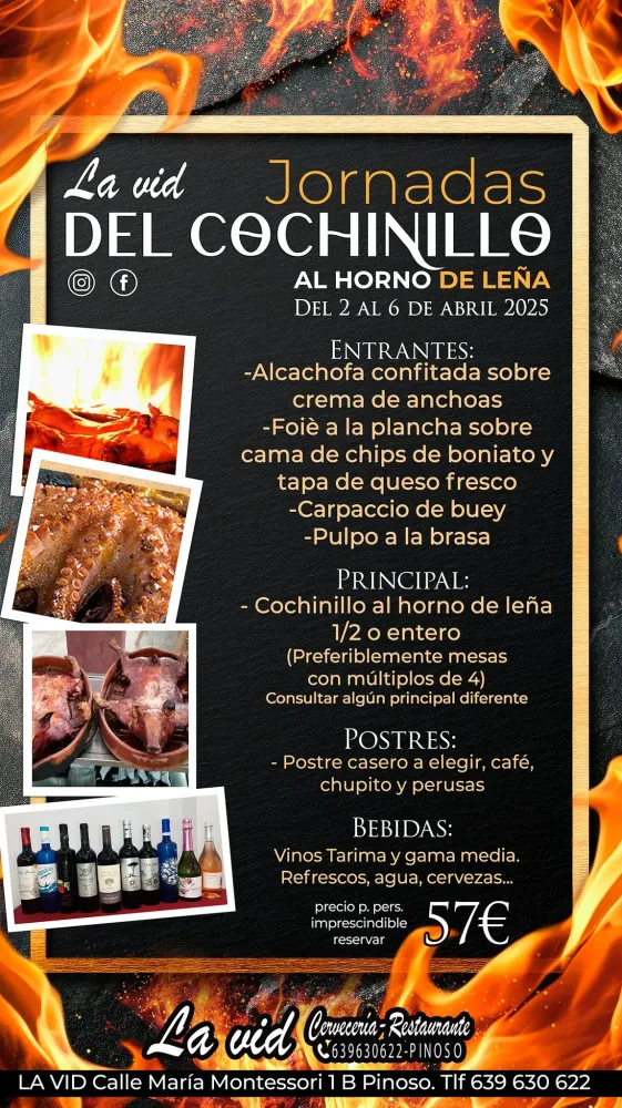 Jornadas del cochinillo al horno de leña