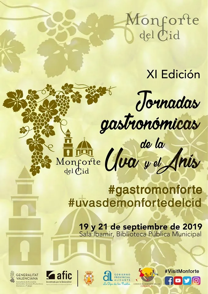 Jornadas gastronómicas de la Uva y el Anís