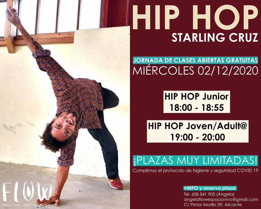 Jornadas gratuitas de Hip Hop con Starling Cruz Medrano