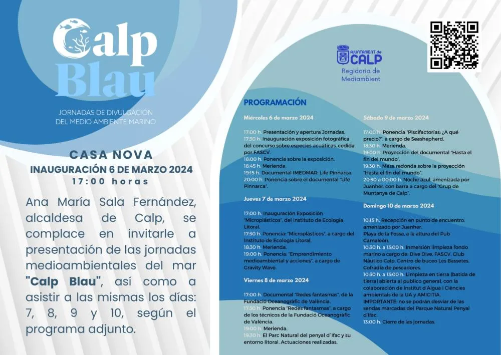 Jornadas medioambientales del mar "Calpe blau" 2024