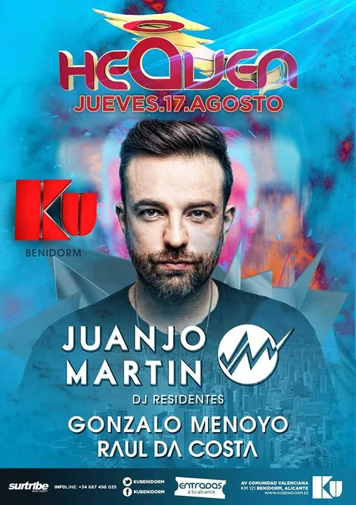 Juanjo Martin de la mano de Heaven Madrid