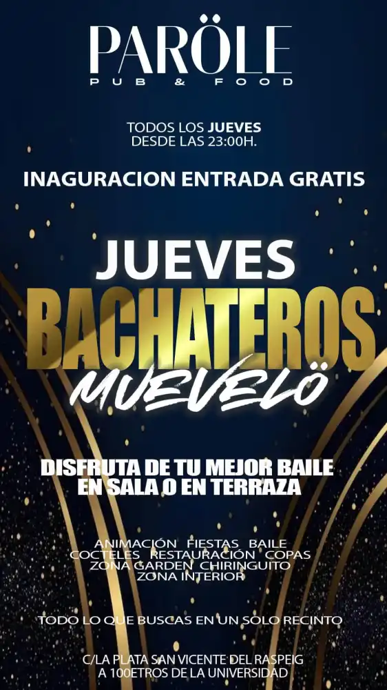 Jueves Bachateros en Paröle Pub