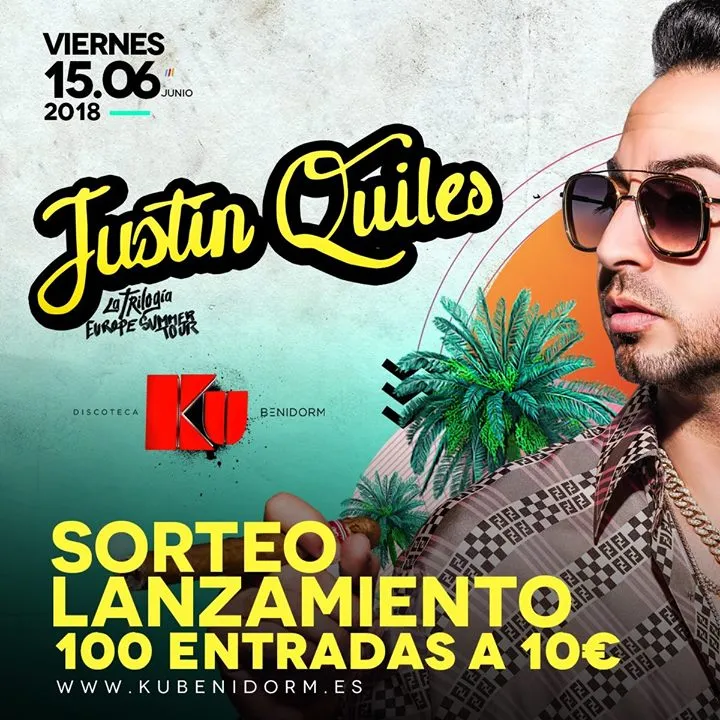 Justin Quines aterriza en Benidorm