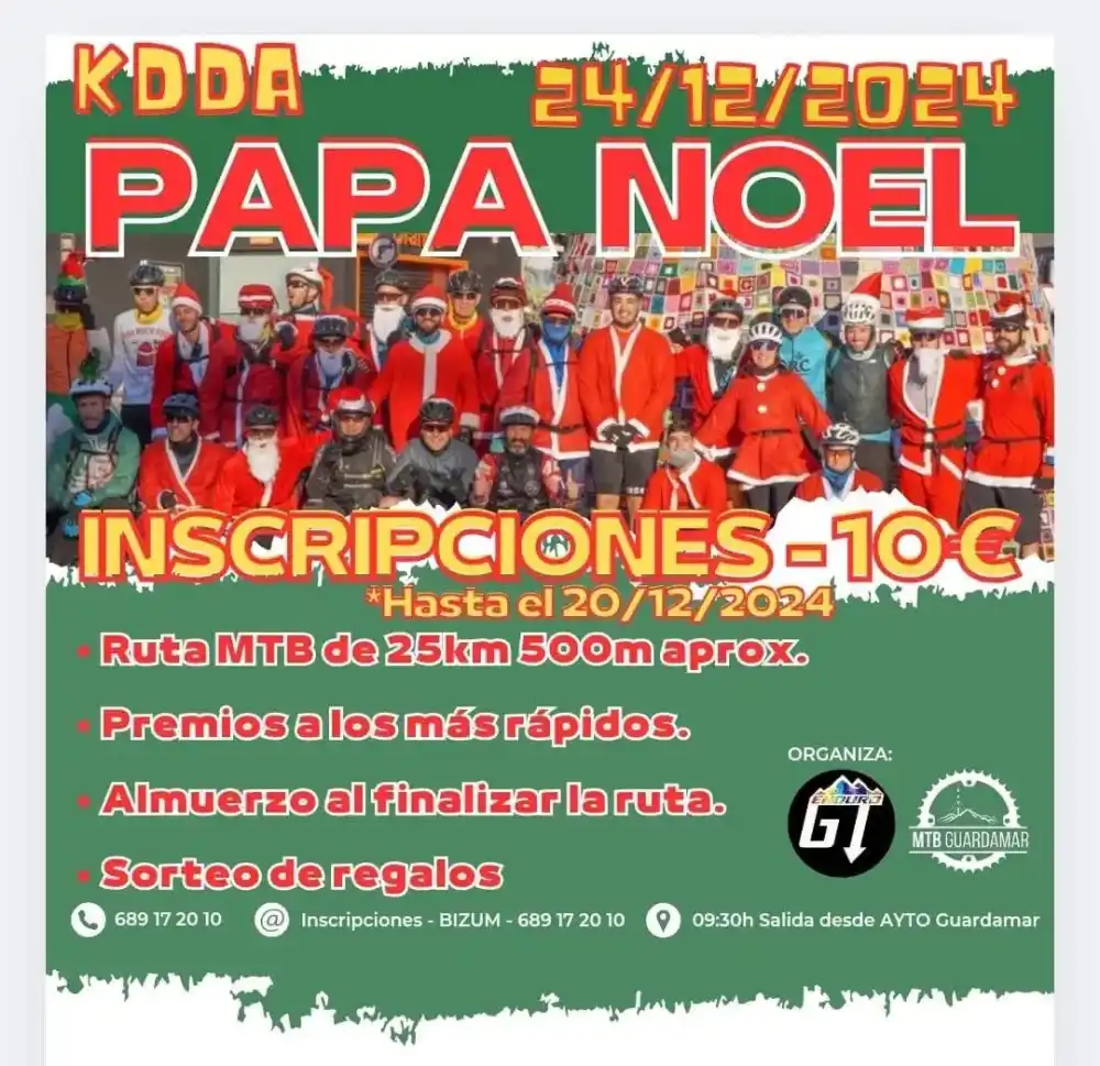 Kdda Papá Noel Enduro GT y MTB Mountain Bike Guardamar 2024