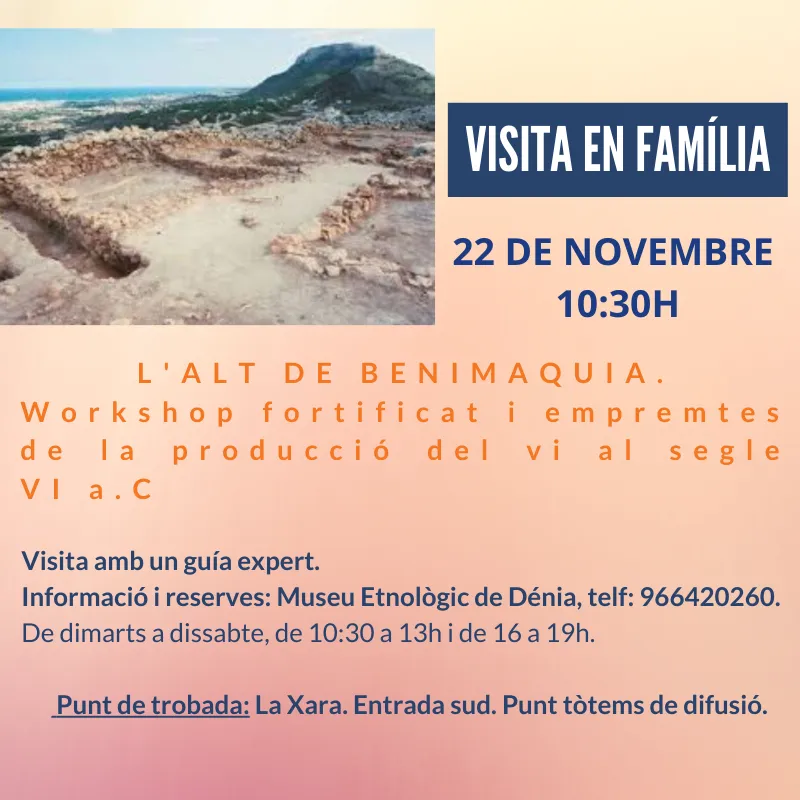 L'Alt de Benimaquia - Visita guiada
