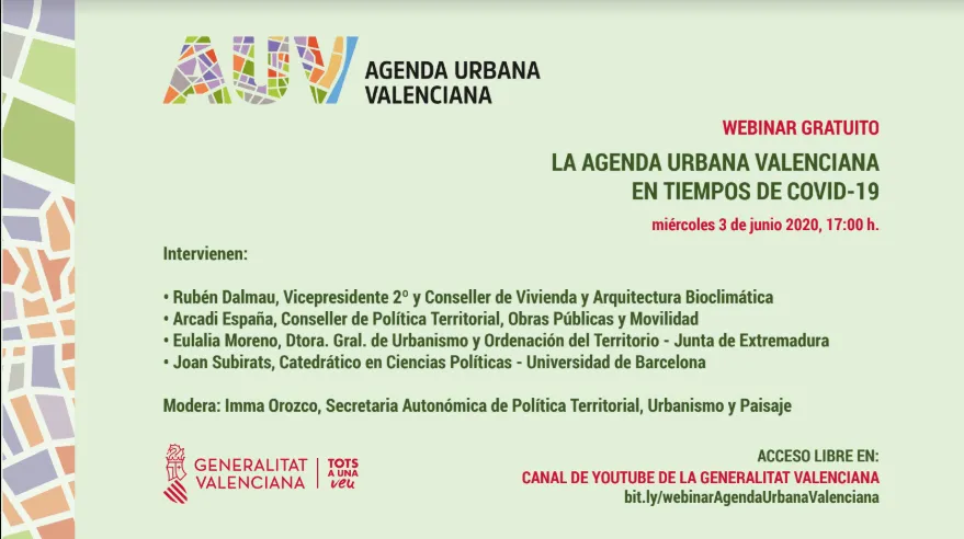 La agenda valenciana en tiempos del Covid-19