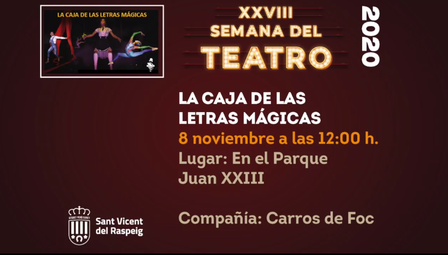 La Caja de las letras mágicas - Semana del Teatro de San Vicente del Raspeig 2020