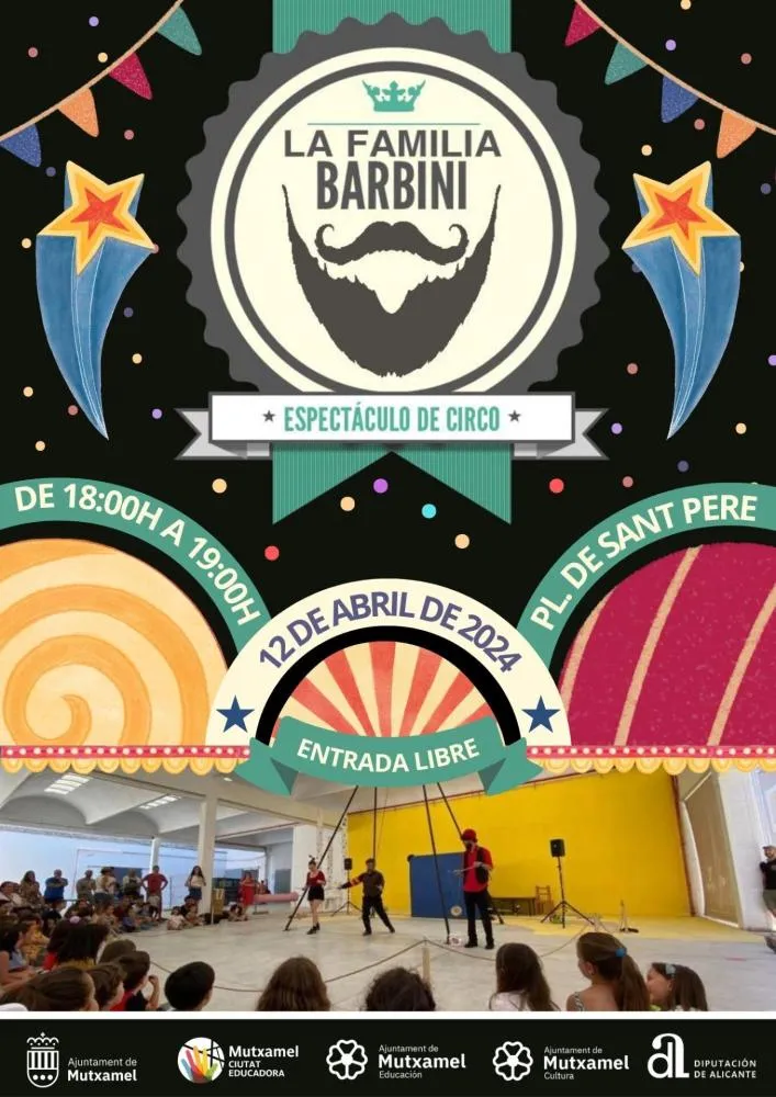 La familia Barbini en Plaça Sant Pere