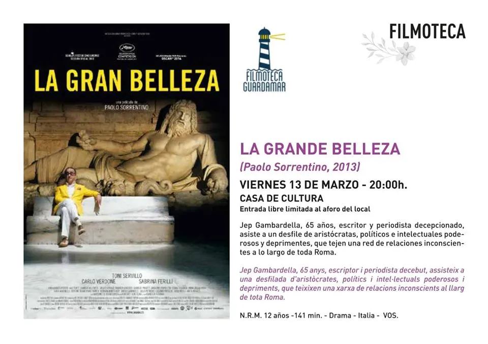 La grande Belleza - Cine en Guardamar del Segura