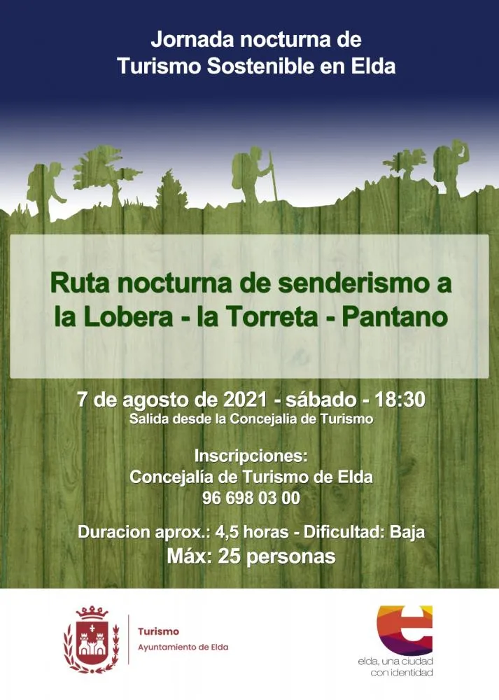 La Lobera-la Torreta-Pantano ► Jornada nocturna de Turismo Sostenible en Elda