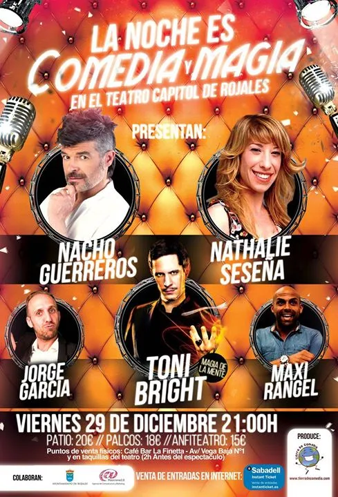La Noche es Comedia y Magia en Rojales