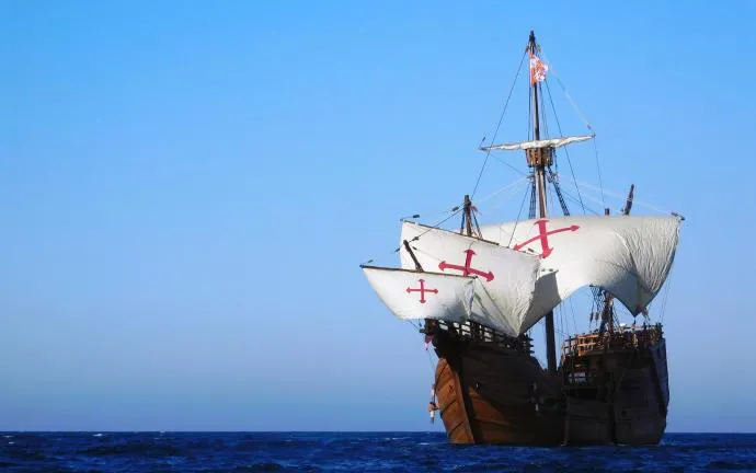 La réplica de la Nao Santa María en el puerto de Alicante
