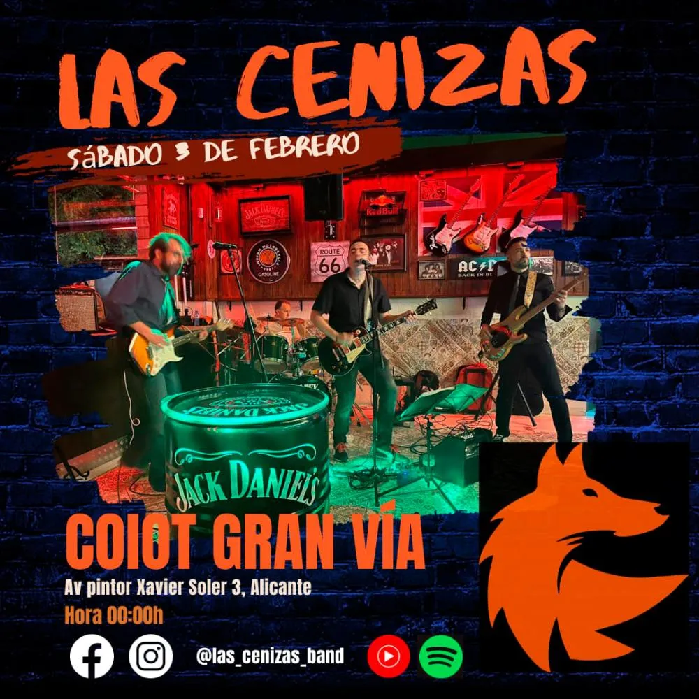 Las Ceniizas en concierto