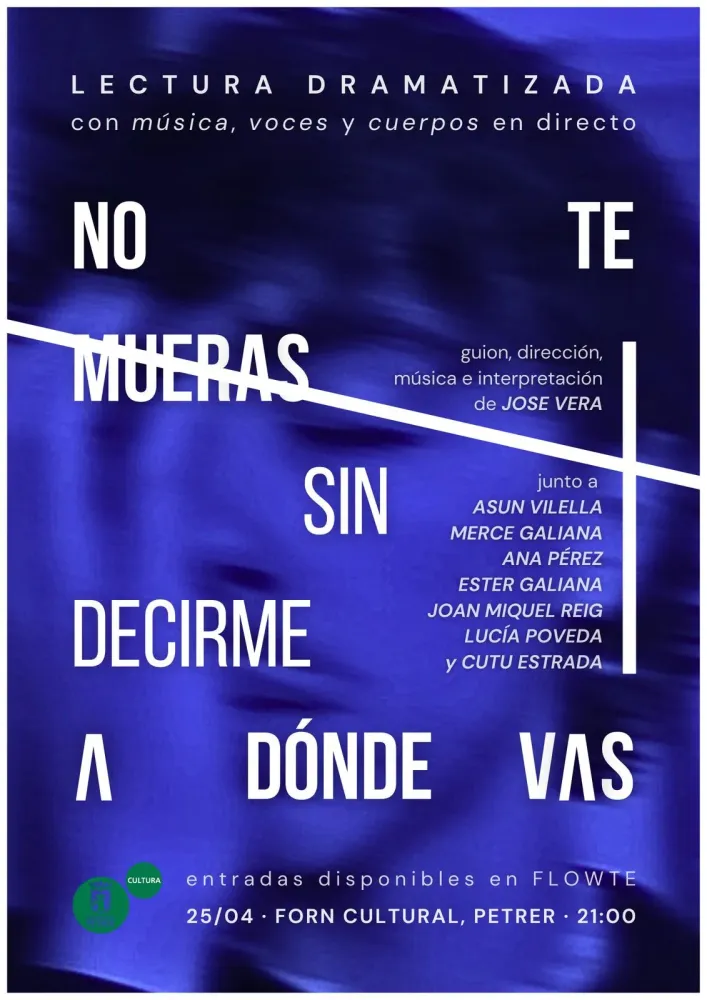 Lectura dramatizada "No te mueras sin decirme a dónde vas"