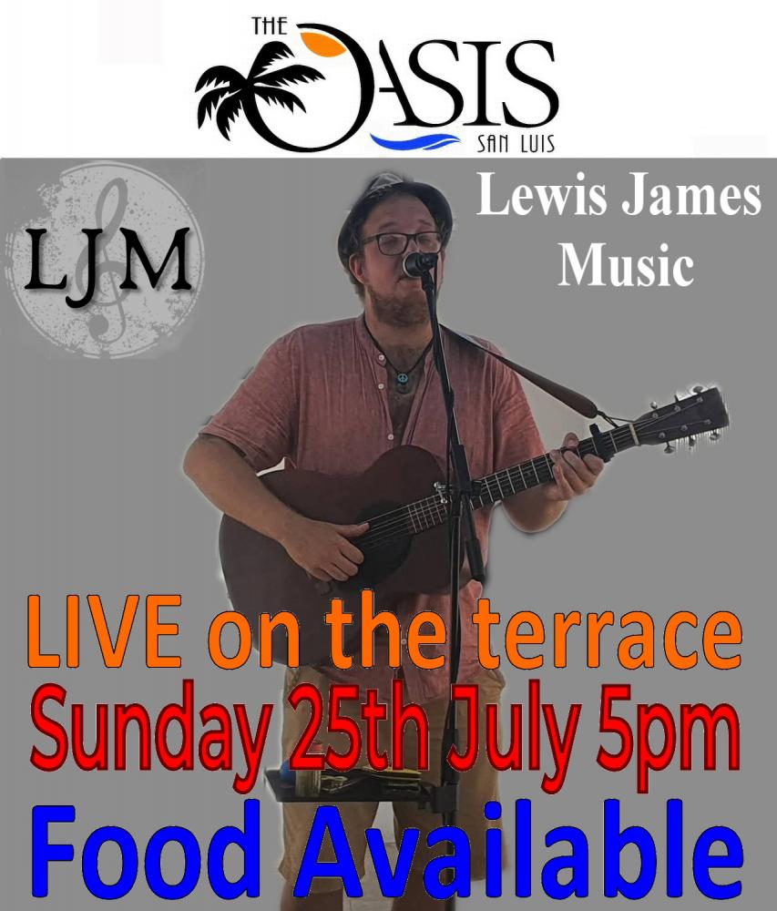 Lewis James Music- LIVE on the terrace