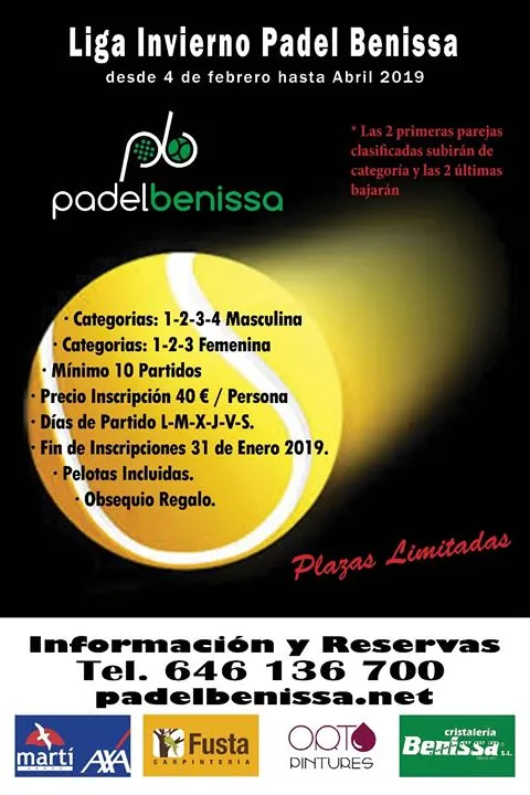 Liga Invierno Padel Benissa