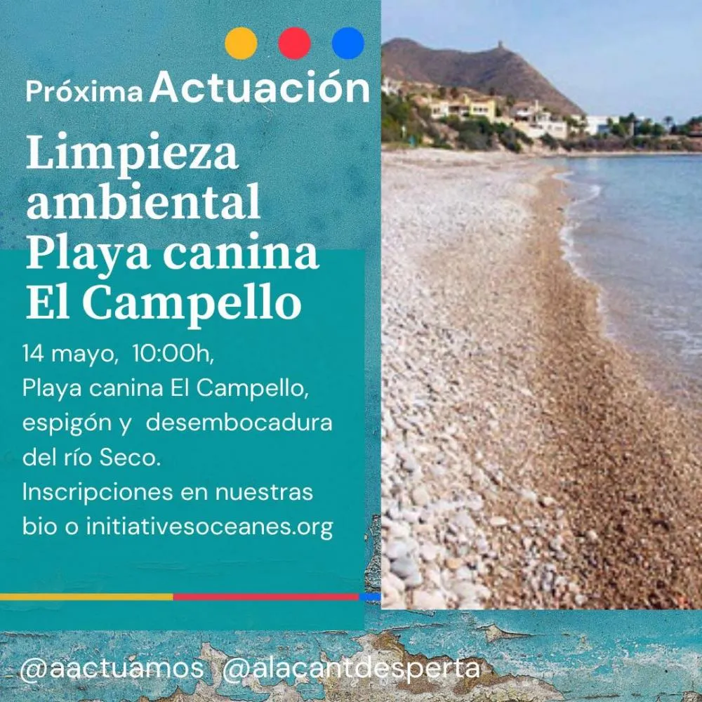 Limpieza ambiental en El Campello por el Día Mundial del Mar