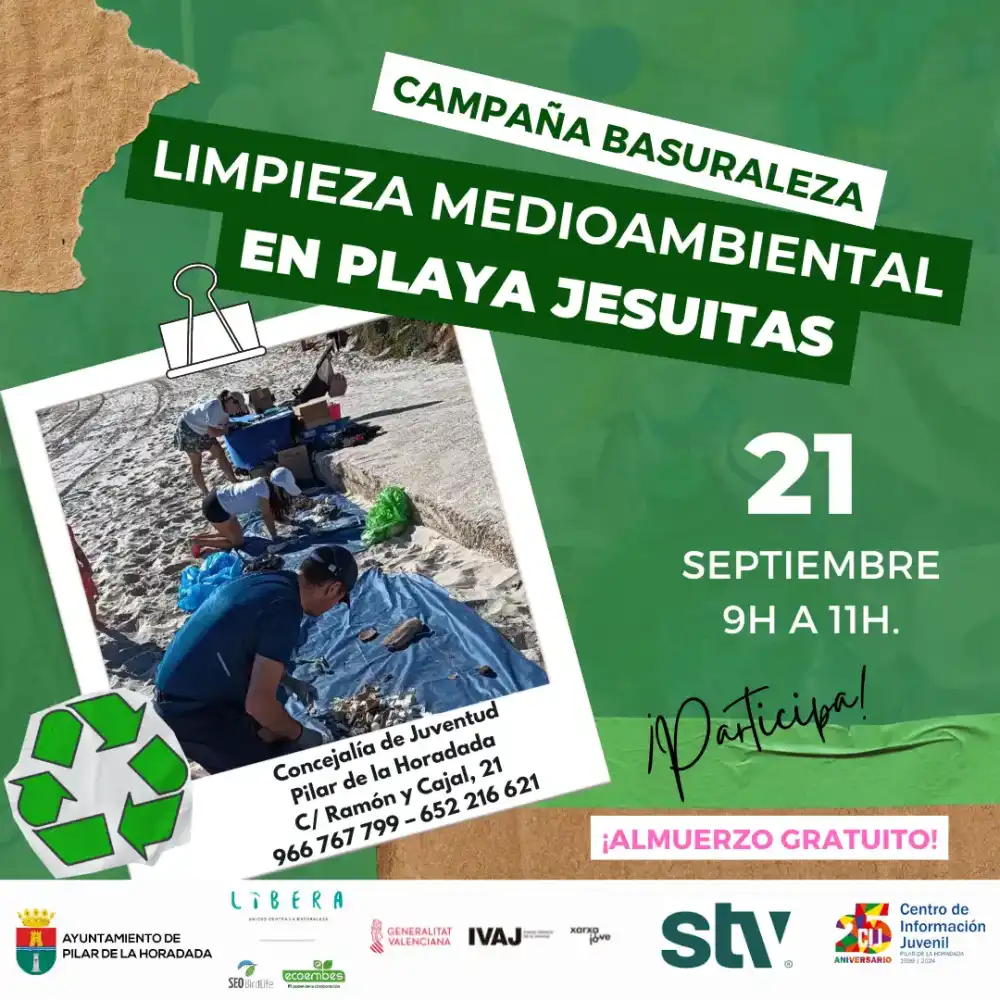 Limpieza Medioambiental Basuraleza en Playa Jesuitas