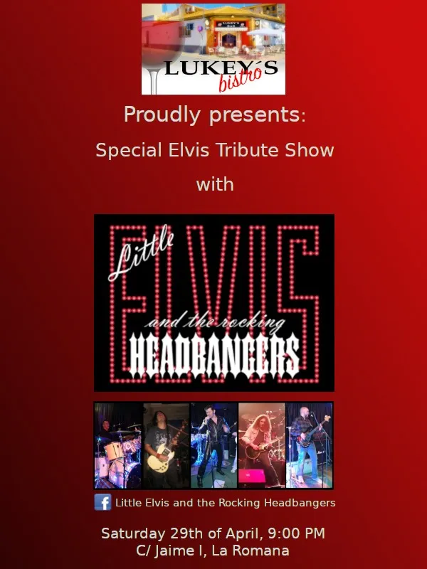 Little Elvis is back in La Romana!