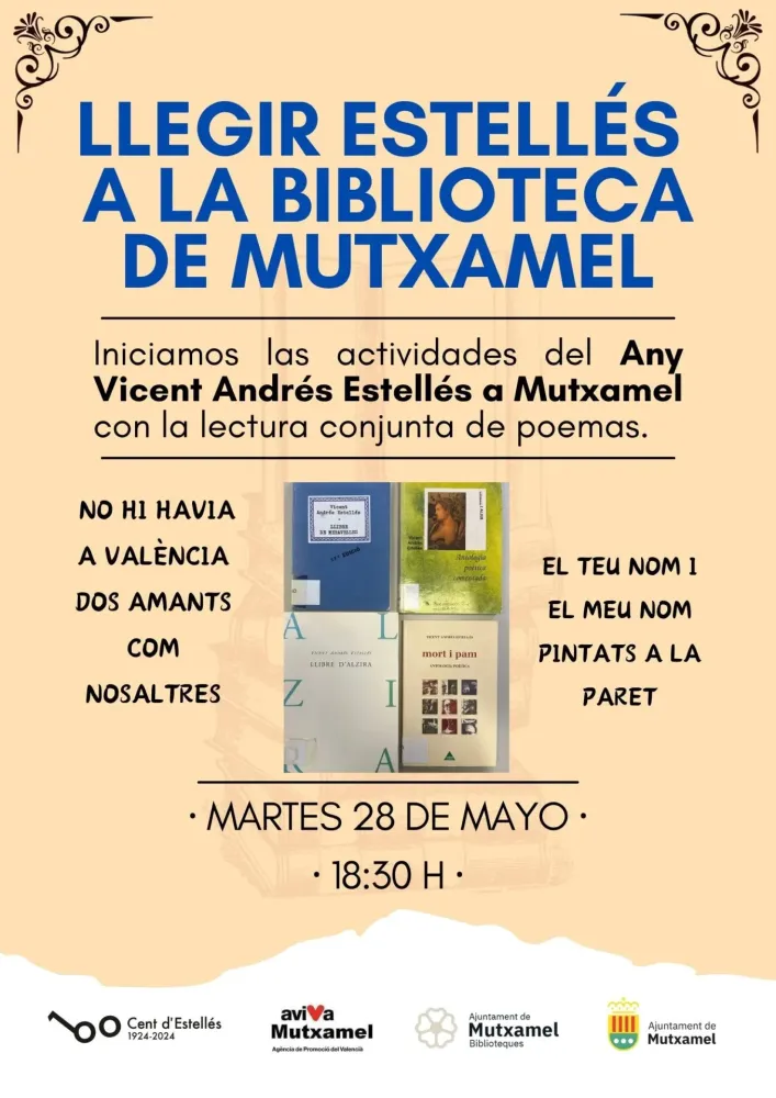 Llegir Estellés a la biblioteca de Mutxamel