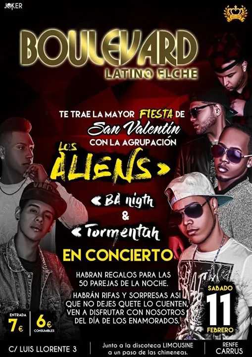 Los Aliens en concierto - Boulevard Latino ELCHE